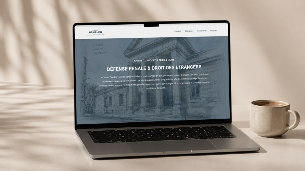 Création de site internet pour avocat – Cabinet Ormillien
