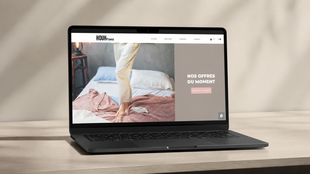 Création site internet marque de vêtements – HOUH Pyjamas
